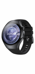 Huawei Watch 5 46mm (Rates-L19F) (schwarz, Fluoroelastomer-Armband in schwarz, Gehäuse aus Edelstahl)