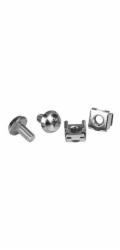 Startech Rack Screws - 20 Pack - Installation Tool - 12 mm M6 Screws - M6 Nuts - Cabinet Mounting Screws and Cage Nuts (CABSCRWM620) - Šrouby a matice pro regál - stříbrná (balení 20)