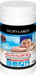 Acrylmed MULTICHLOR Multifunkční tablety uvolňující chlor 20 g – 1kg