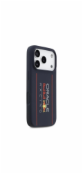 Red Bull Silicone Vertical Logo MagSafe Zadný Kryt pre iPhone 17 Pro modrý