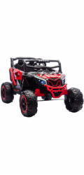 Super-Toys Červené vozidlo M2 4x4 na baterie