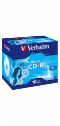 VERBATIM CD-R(10-pack)AudioLiveit!/Color/Jewel/80m