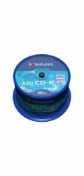 VERBATIM CD-R(50-Pack)Spindl/Crystal/DLP/52x/700MB