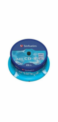 VERBATIM CD-R(25-Pack)Cake/Crystal/52x/700MB
