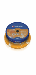 VERBATIM DVD-R(25-Pack)Spindl/MattSlvr/16x/4.7GB