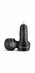 AXAGON PWC-PQ48 nabíječka do auta 48W, USB-A + USB-C, PD3.0/PPS/QC4+/SFC/Apple