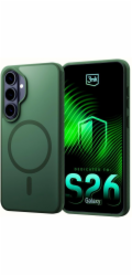 3mk ochranný kryt Smoke MagCase Green pro Samsung Galaxy S26