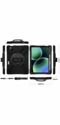 Crong Pouzdro na tablet Defender Plus - obrněné pouzdro pro Xiaomi Pad 8 / 8 Pro / Pad 7 / 7 Pro 11.2 (černé)