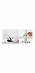 Chief Universal Suspended Ceiling Projector System - White - Montážní sada (deska rozhraní, závesná deska na strop, sloupec) - pro projektor - uzamykatelný - bílá - zavešený podhled - pro Epson PowerL