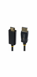 Startech - Kabel adaptéru - DisplayPort s piny (male) do HDMI s piny (male) - 2 m - cerná - podpora 4K60Hz, Jednosmerný, aktivní