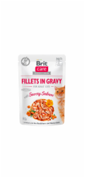 BRIT Care Fillets in Gravy filety s lososem v omáčce – vlhké krmivo pro kočku – 85g