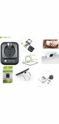Techly Techly DRŽÁK NA PRSTEN NA TELEFONY, ČERNÝ