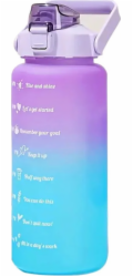 ExtraLink EXTRALINK MOTIVAČNÍ LÁHEV LÁHEV NA VODU 2000ML FIALOVO-MODRÁ BUT-992