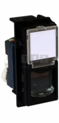 Legrand KG4279C6 LIVING NOW zásuvka RJ45 UTP-k.6 černá 1m KG4279C6