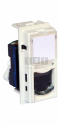 Legrand KW4279C6 LIVING NOW zásuvka RJ45 UTP kat. 6 1mod. bílá KW4279C6