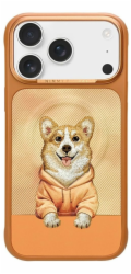Nimmy Nimmy Gentle Pets Series Dog MagSafe Case pro iPhone 17 Pro oranžové