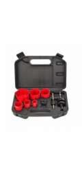 AWTools AWTOOLS Sada bimetalových děrových pil 22-64 mm, 8dílná.