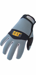 CAT Syntetické rukavice CAT s koženou výstelkou, neoprenový hřbet