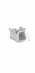 iMac Linus Cabrio, přepravka, pro psa/kočku, šedá, 50x32x34,5