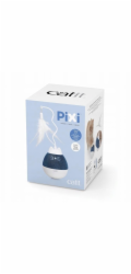 Catit Pixi Spinner, hračka na krmení s peřím, pro kočky, bílá/modrá, 8,5 x 24 cm