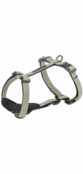 Trixie CityStyle, postroj pro psy ve tvaru H, bavlna, světle šedý, S–M: 42–60 cm/15 mm