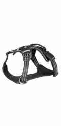Barry King černý síťovaný postroj pro psy XL obvod krku 59-84 cm / obvod hrudníku 73-100 cm