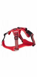 Barry King červený síťovaný postroj pro psy, velikost M, krk 40-56 cm / hrudník 52-68 cm