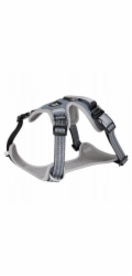 Barry King šedý síťovaný postroj pro psy XL obvod krku 59-84 cm / obvod hrudníku 73-100 cm