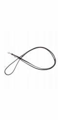 Barry King nastavitelné kožené vodítko pro psy, hnědé/černé, XS-S, 12 mm/200 cm