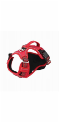 BarryKing Postroj pro psy , červený, oxfordská tkanina, XL, obvod krku 55-83 cm / hrudníku 50-94 cm
