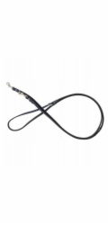 Barry King Kožené vodítko pro psa , nastavitelné, tmavě modré/černé, XS-S, 12 mm/200 cm