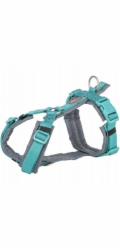 Trixie Prémiový trekingový postroj pro psy, aqua/grafit, M: 53–64 cm/20 mm
