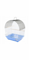 Panama Pet Klec pro ptáky Panama, zaoblený modrý, černý a modrý drát, rozměry: 36 x 28,8 x 46 cm