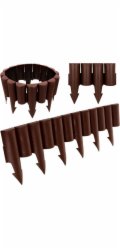 Vilde Garden Palisade, lemování, zahradní plot na záhony, trávník, 2,5 m, hnědý