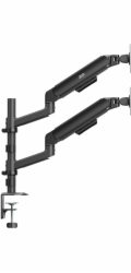 Ergo Office Ergonomický kancelářský držák pro 2 monitory 17-32 1-10kg ER-692 B