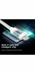 Swissten Datový Kabel Textile USB-C / Lightning Mfi 1,2 M Stříbrný