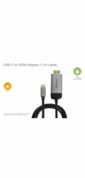 Verbatim USB-C HDMI 4k Adapter USB 3.1 GEN 1 150 cm kabel