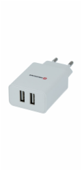 Swissten Síťový Adaptér Smart Ic 2X Usb 2,1A Power Bílý