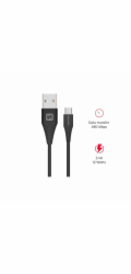 Swissten Datový Kabel Usb / Micro Usb 1,5 M Černý (6,5Mm)