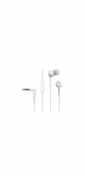 Panasonic RP-TCM115E-W, drátové sluchátka, do uší, 3,5mm jack, kabel 1,2m, bílá
