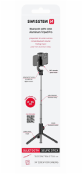 Swissten bluetooth selfie stick aluminum tripod pro
