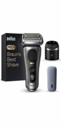 Braun Series 9 Pro+ 9575cc Wet & Dry Planžetový holicí strojek Zastřihovač Metalická