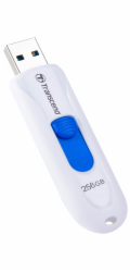 Transcend 256GB JetFlash 790W, USB 3.0 (3.1 Gen 1) flash disk, bílo/modrý