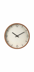 SEGNALE Nástěnné hodiny 30 cm béžové KO-837362330