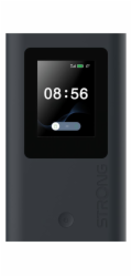 STRONG 5G MIFI AX1800/ Wi-Fi standard 802.11ax/ 574 Mbps@2.4 GHz/ 1201Mbps@5GHz/ 1x nano SIM slot/ 1x USB-C/ černý