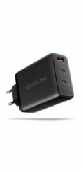 AXAGON ACU-DPQ100, GaN nabíječka do sítě 100W, 3x port (USB-A + dual USB-C), PD3.0/PPS/QC4+/Apple