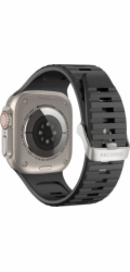 Decoded Decoded Ultra Traction - silikonový řemínek pro Apple Watch 49/45/44/42 mm Gen 1-9 - SE (černý)