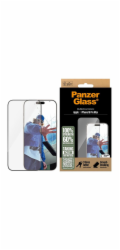 PanzerGlass - Ochrana obrazovky pro mobilní telefon - ultra široký tvar - sklo - barva rámu černá - pro Apple iPhone 16 Pro Max