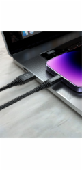 Swissten datový kabelkevlar usb / lightning 1,5 m antracit