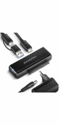 AXAGON ADSA-FPX, USB-C 10Gbps - SATA 6G, 2.5"/3.5" SSD/HDD FAST PORT X adaptér, vč. AC napáječe